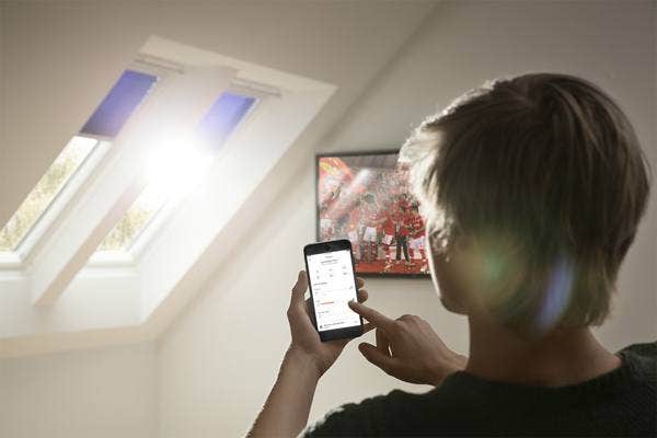 Operating electric velux blinds with VELUX ACTIVE